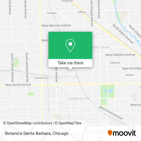 Botanica Santa Barbara map