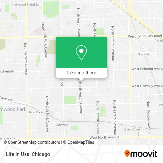 Life In Usa map