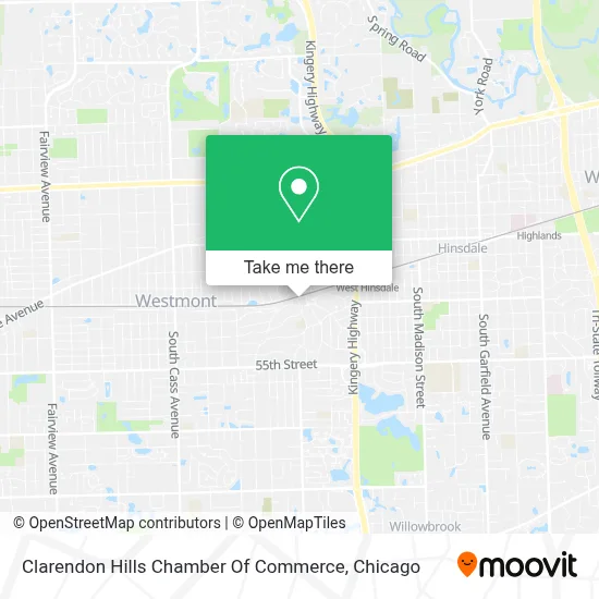 Clarendon Hills Chamber Of Commerce map