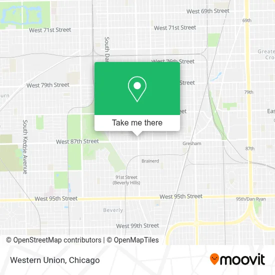 Western Union map