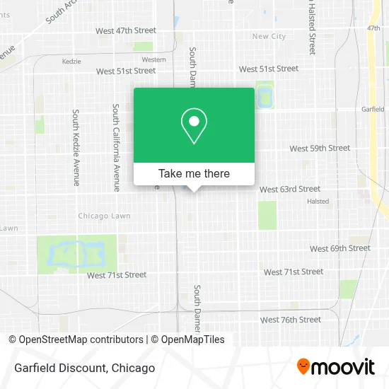 Garfield Discount map