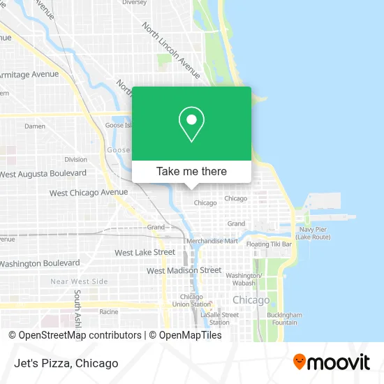Jet's Pizza map