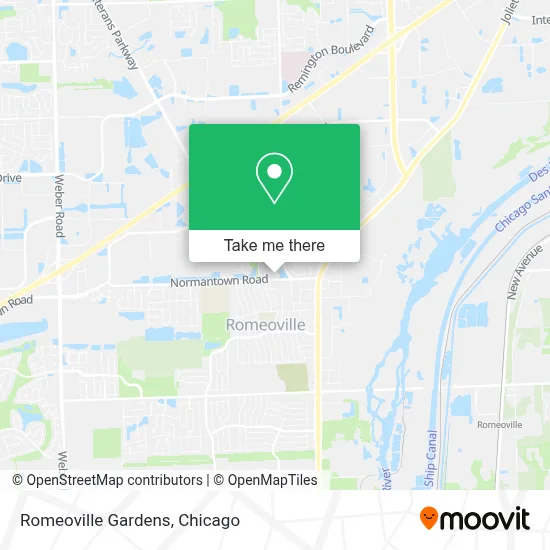 Romeoville Gardens map