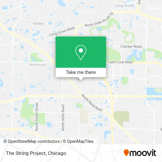 The String Project map