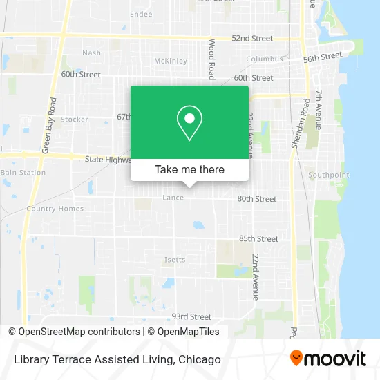 Library Terrace Assisted Living map