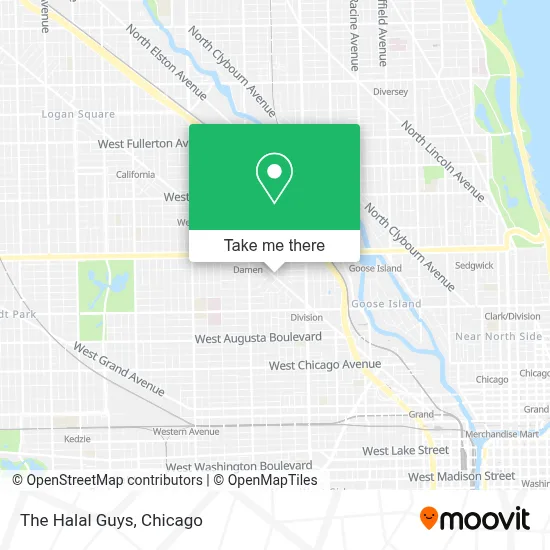 The Halal Guys map