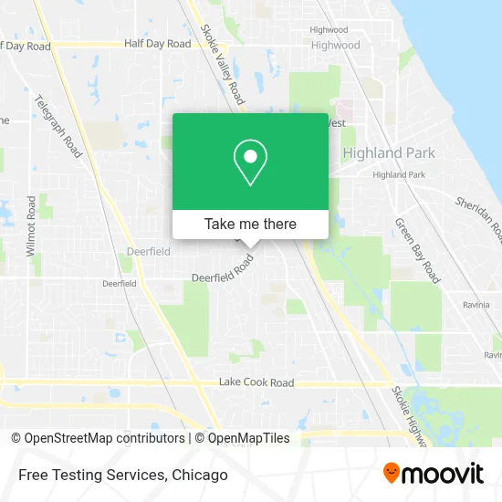 Free Testing Services map