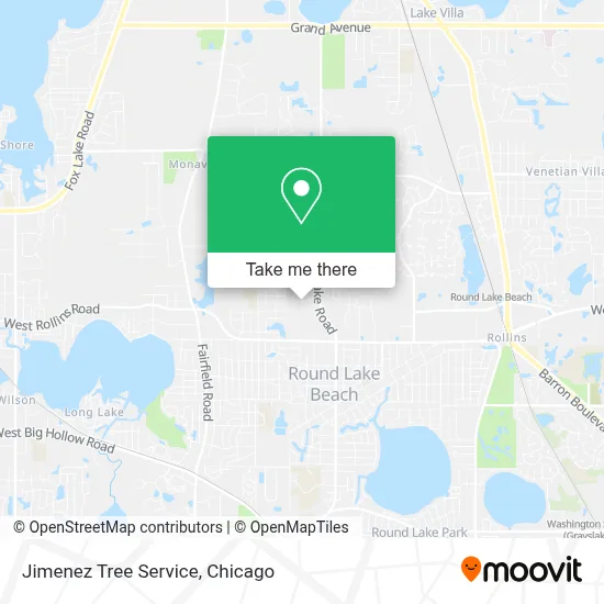 Jimenez Tree Service map