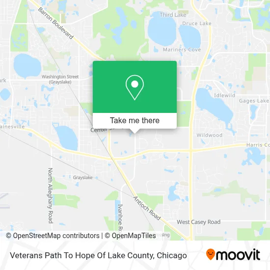 Veterans Path To Hope Of Lake County map