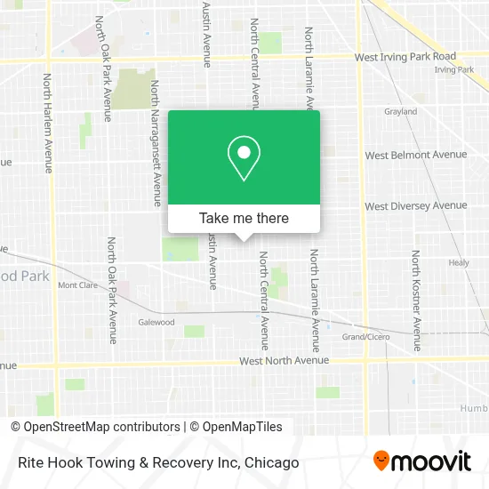 Rite Hook Towing & Recovery Inc map