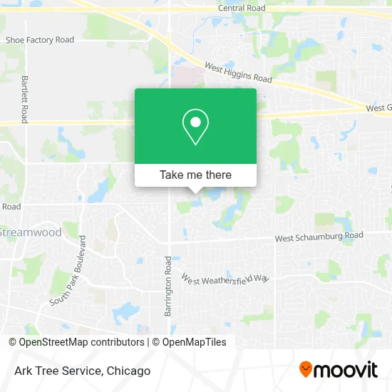 Ark Tree Service map