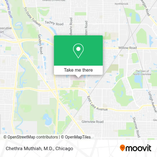 Chethra Muthiah, M.D. map
