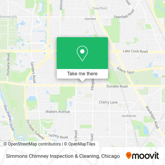 Simmons Chimney Inspection & Cleaning map