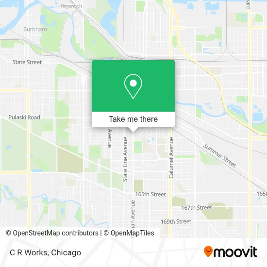 C R Works map