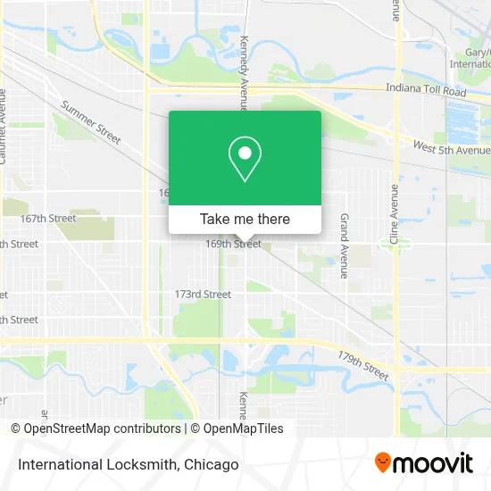 International Locksmith map