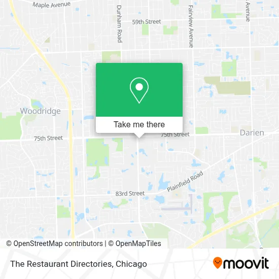 The Restaurant Directories map