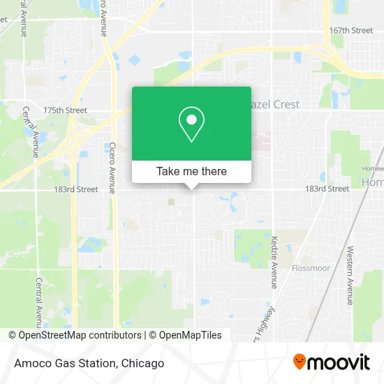 Amoco Gas Station map