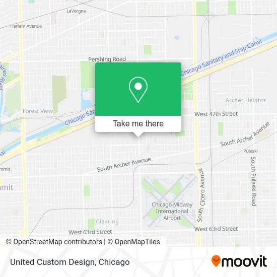 United Custom Design map