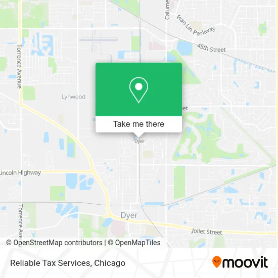 Reliable Tax Services map