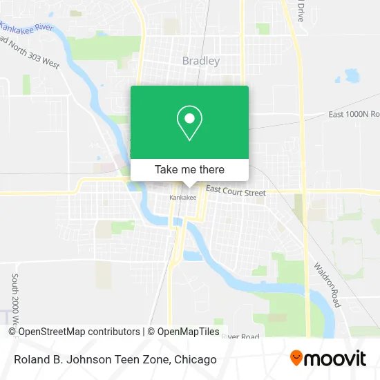 Roland B. Johnson Teen Zone map