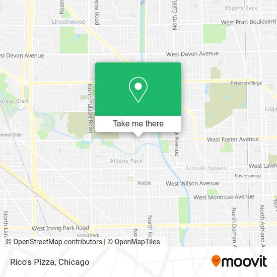 Rico's Pizza map