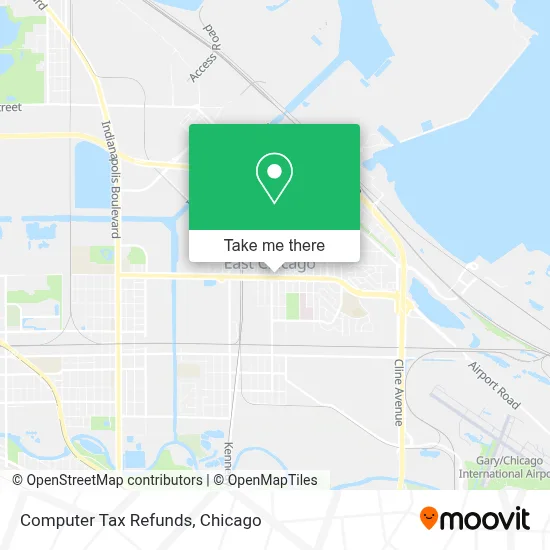 Computer Tax Refunds map