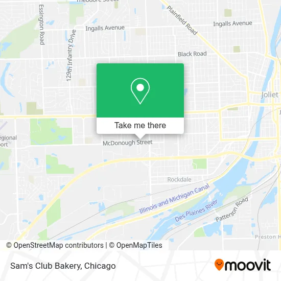 Sam's Club Bakery map