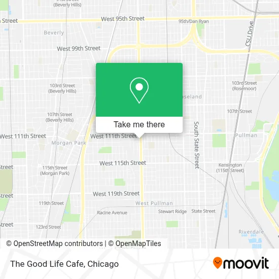 The Good Life Cafe map
