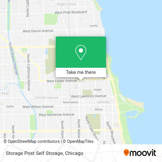 Storage Post Self Storage map