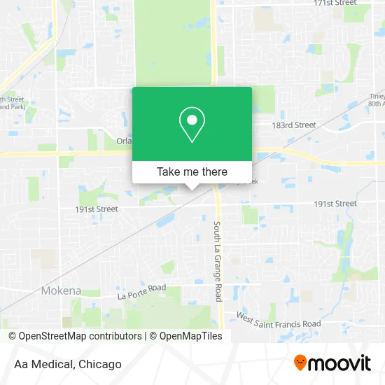 Aa Medical map