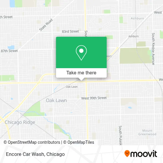 Encore Car Wash map