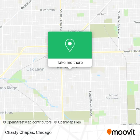 Chasty Chapas map