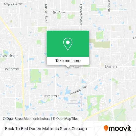 Back To Bed Darien Mattress Store map