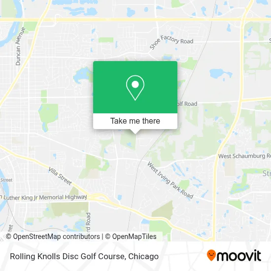 Rolling Knolls Disc Golf Course map