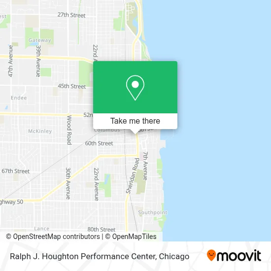 Ralph J. Houghton Performance Center map