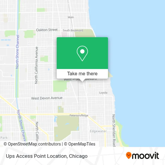 Ups Access Point Location map