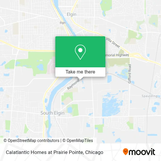Calatlantic Homes at Prairie Pointe map