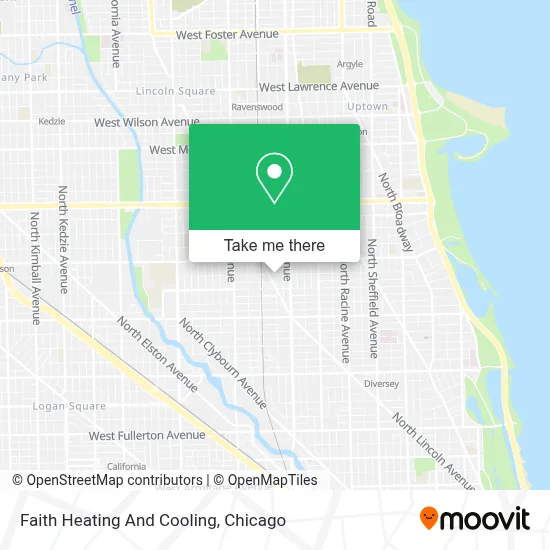Faith Heating And Cooling map