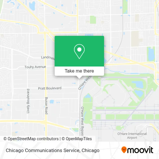 Chicago Communications Service map