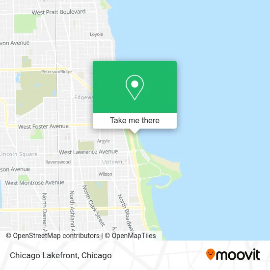 Chicago Lakefront map