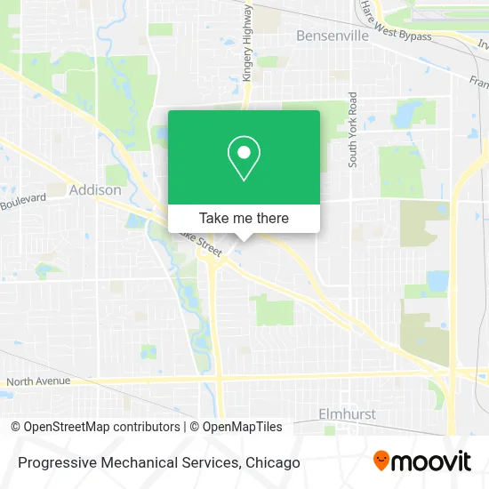 Progressive Mechanical Services map