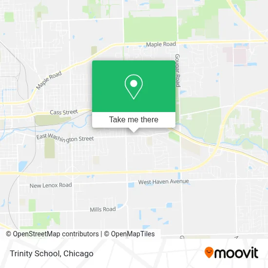 Trinity School map