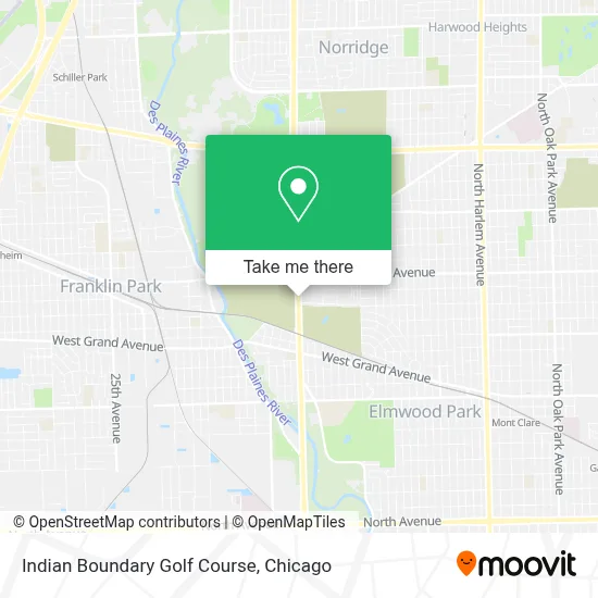 Indian Boundary Golf Course map