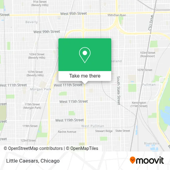 Little Caesars map