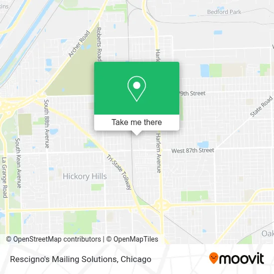 Rescigno's Mailing Solutions map