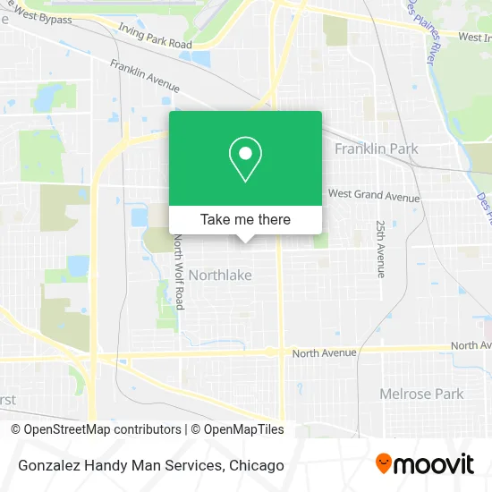 Gonzalez Handy Man Services map