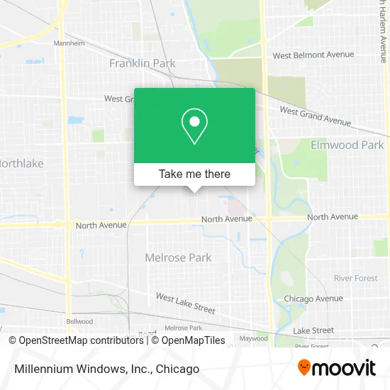 Millennium Windows, Inc. map