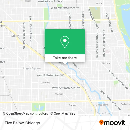 Five Below map