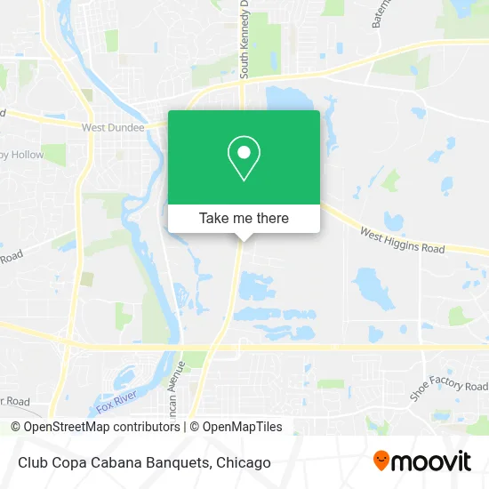 Club Copa Cabana Banquets map