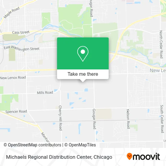 Michaels Regional Distribution Center map
